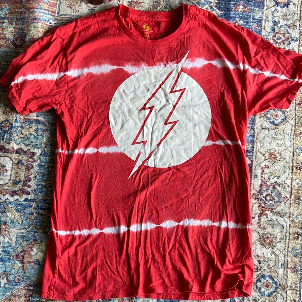 Red Lightning Bolt Graphic Tee